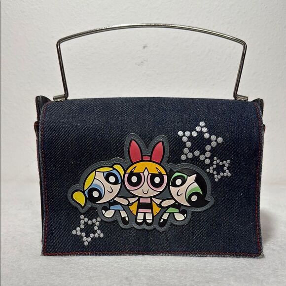 Powerpuff Girls *Rare* Y2K Denim Handbag - Picture 1 of 11